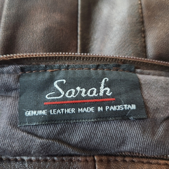 Vintage Sarah Patchwork Leather Tie Shoulder Bag Purse - Picture 3 of 8